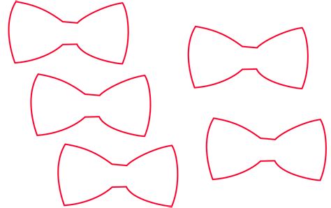 Wood Bow Tie Template Printable